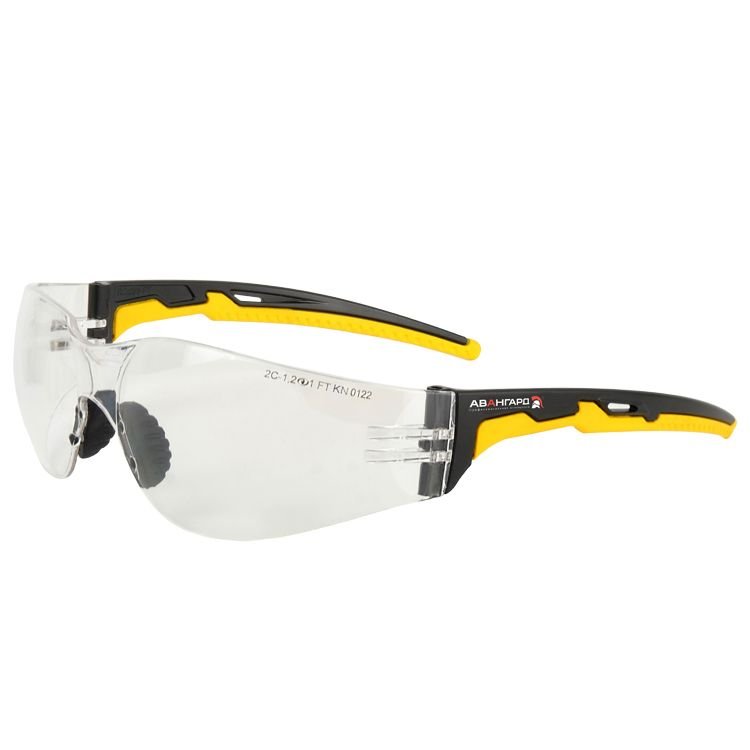 Очки защитные открытые О15 HAMMER ACTIVE Strong Glass (2C-1,2 PC) с мягким носоупором (11537-5)