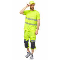 Футболка сигнальная "Флинт" фл.-желтая