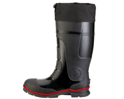 Сапоги ПВХ "Акватрек", КП, с надставкой, цв. чёрный