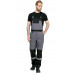 Костюм мужской рабочий летний "Гудзон" NEW с пк серый-черный